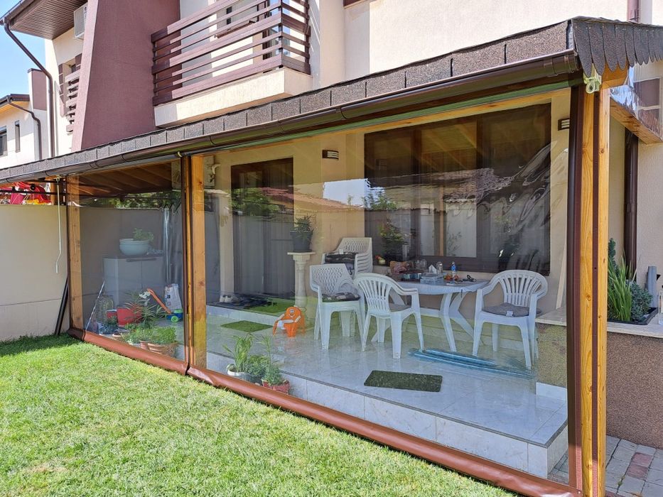Inchideri terase foisoare balcoane cu folie transparenta