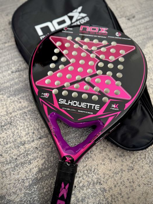 NOX Padel ракета с подарък 3 бели топки FILA