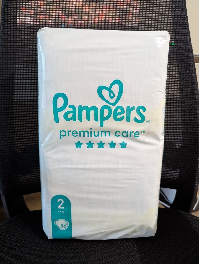 Пакет пелени Pampers Premium Care, размер 2, 2-4 кг, 56бр