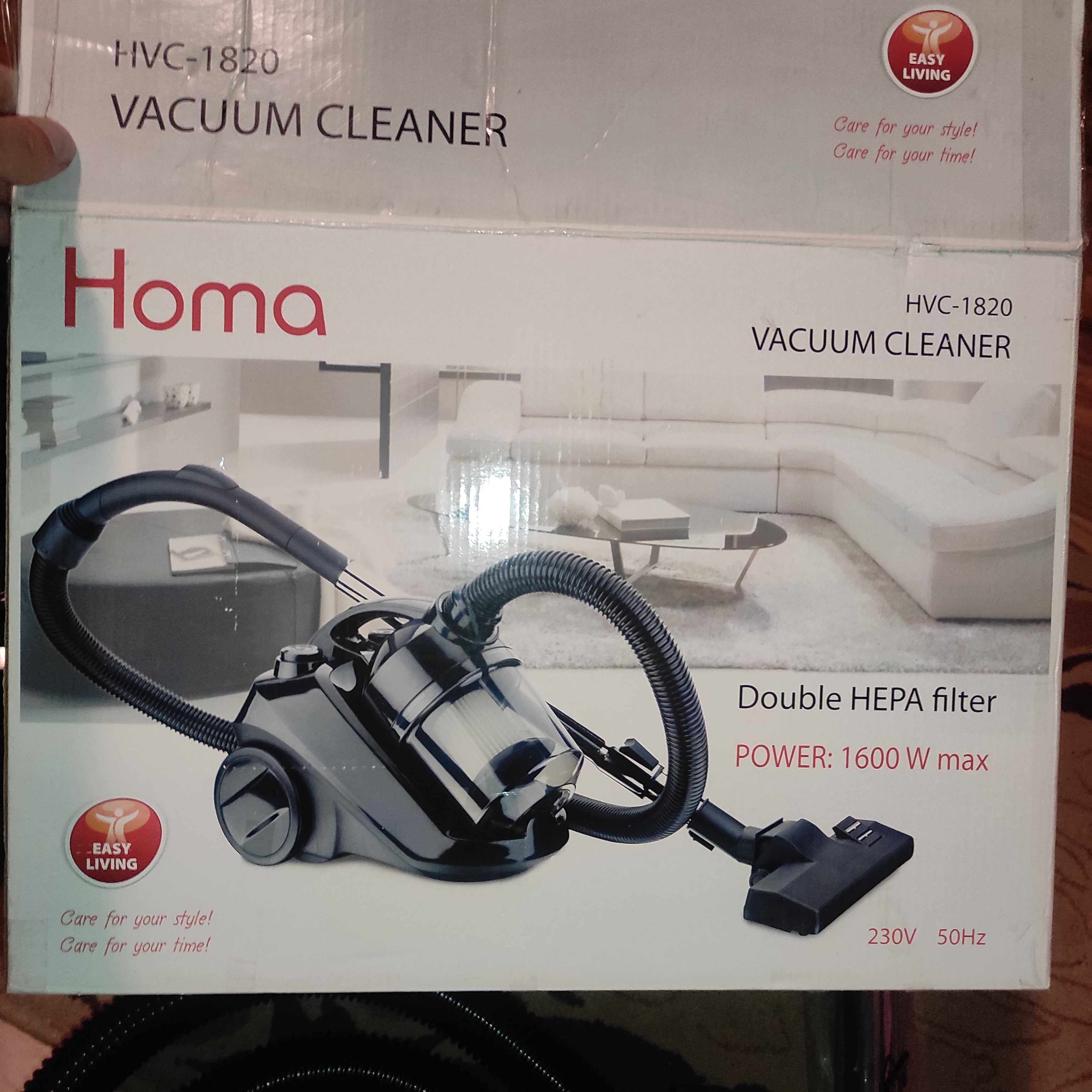 Нова циклонна прахосмукачка 1600w Homa HVC-1820