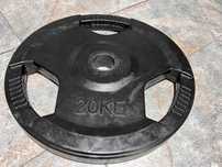 2 discuri olimpice haltere aparat forta fitness 20kg