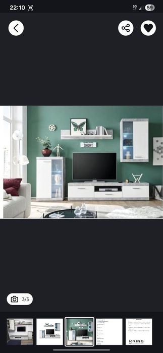 Mobila living arata ca noua