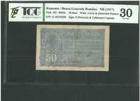 România 50 Bani 1917 BGR Gradată