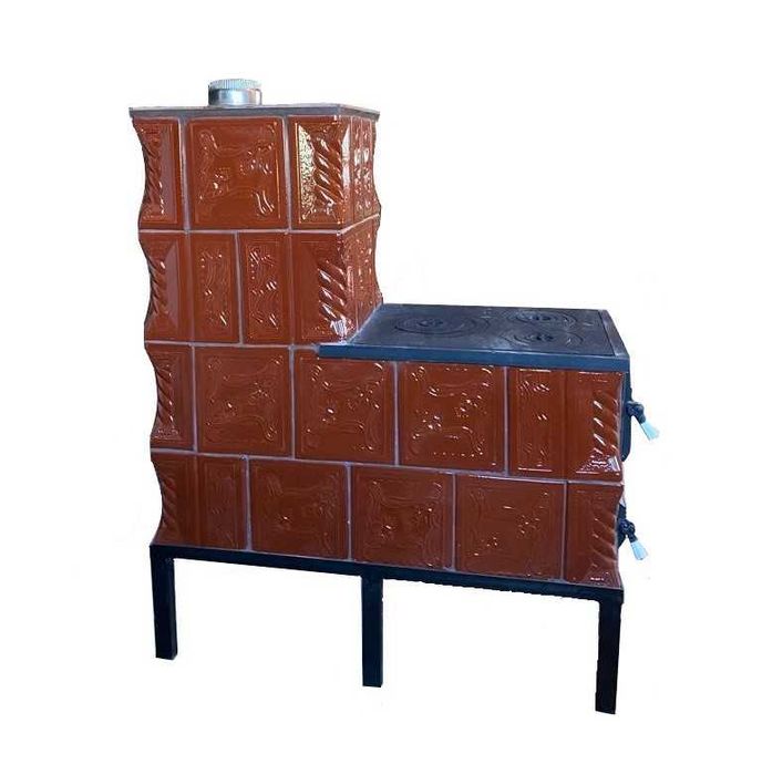 Soba teracota plita si incalzire ,cu roti -Transport asigurat