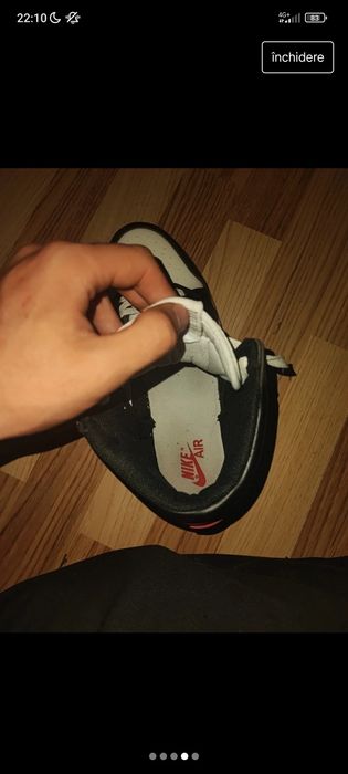 Vând Jordan 1 HIGH Black TOE