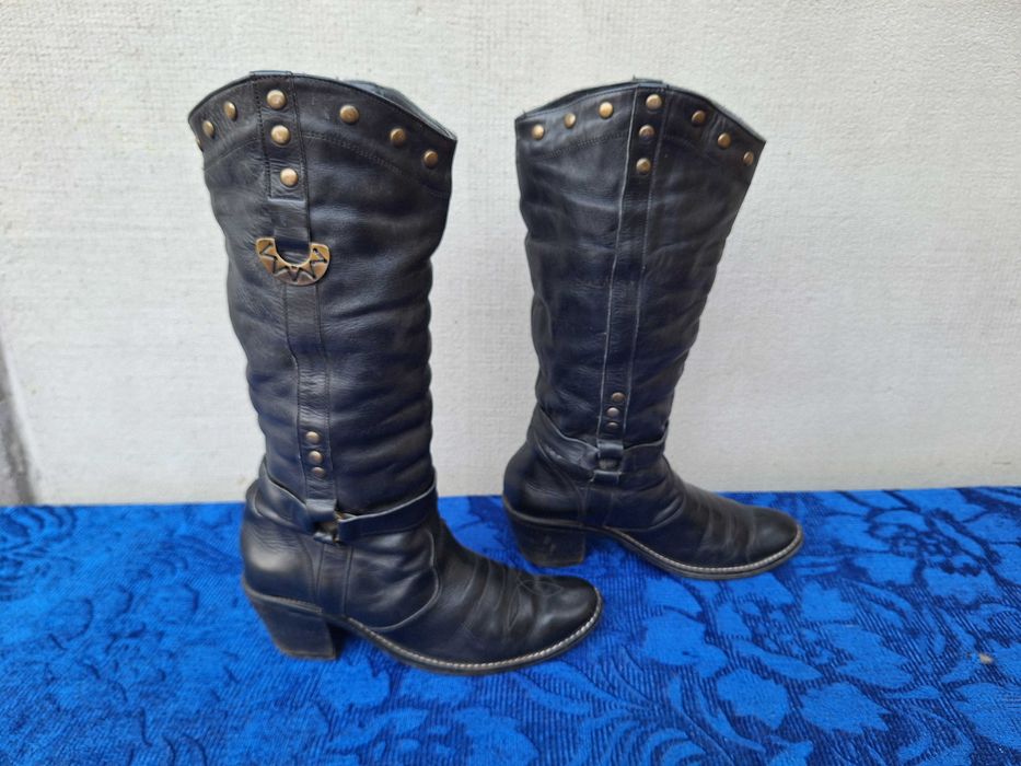 **Esco Black | cizme dama piele | mar. 38 | 24 cm