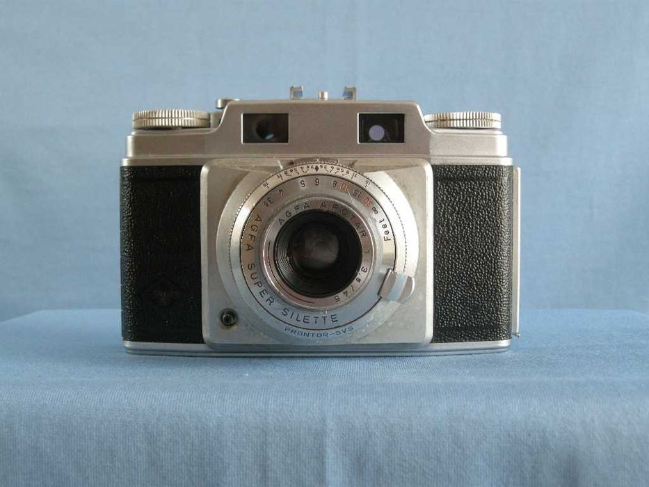 Agfa super silette cu apotar 3.5 45, aparat foto film telemetric