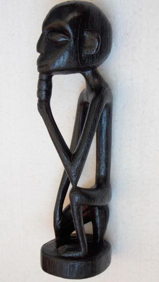 statueta veche unicat sculptura lemn arta africana de colectie vintage