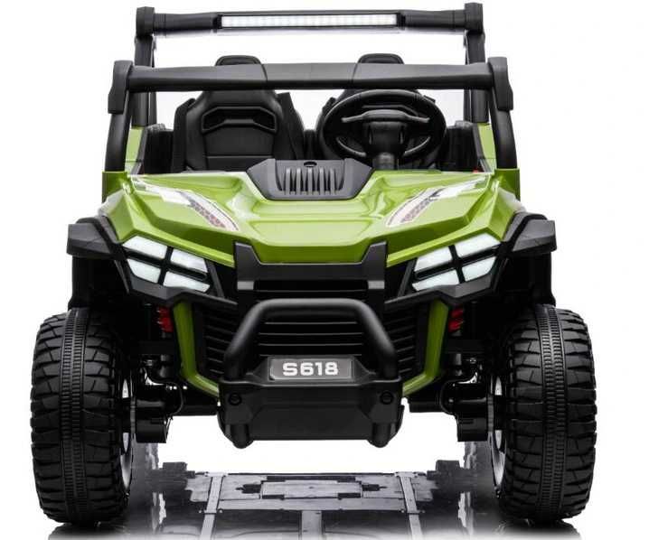 UTV electric pentru 2 copii Kinderauto BJTY618 4x 50W 12V 10Ah Green