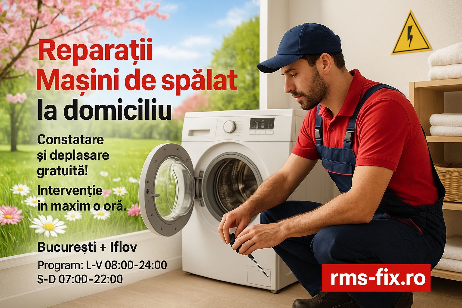 Reparatii pe loc ! Masini de Spalat Bucuresti / intervenții  rapide