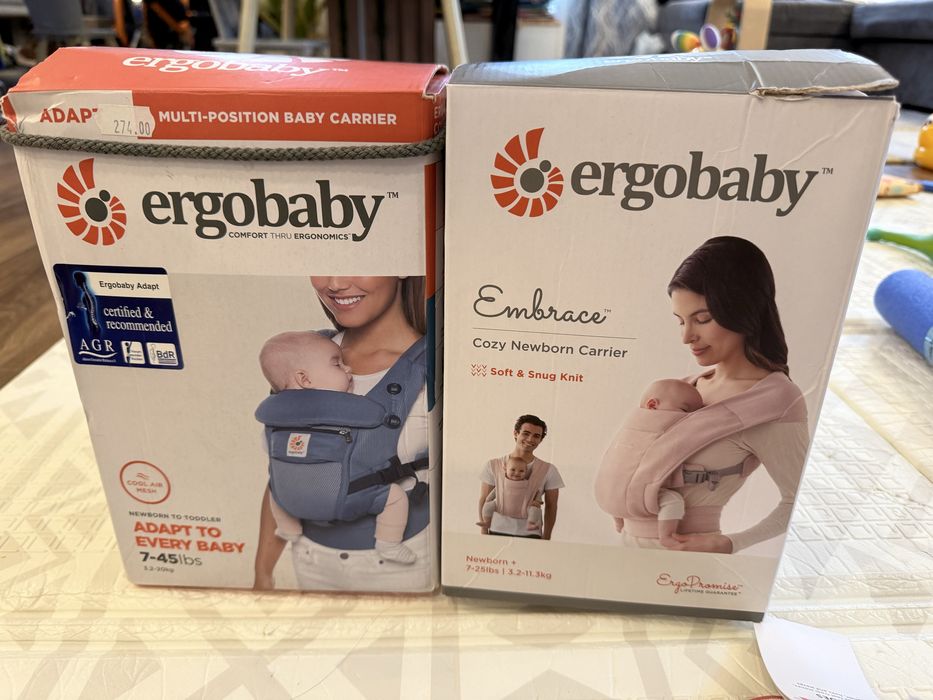 Ергономични раници Ergobaby Embrace and Adapt