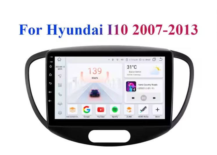 Navigatie Android dedicata Hyundai i10 (2007-2013)