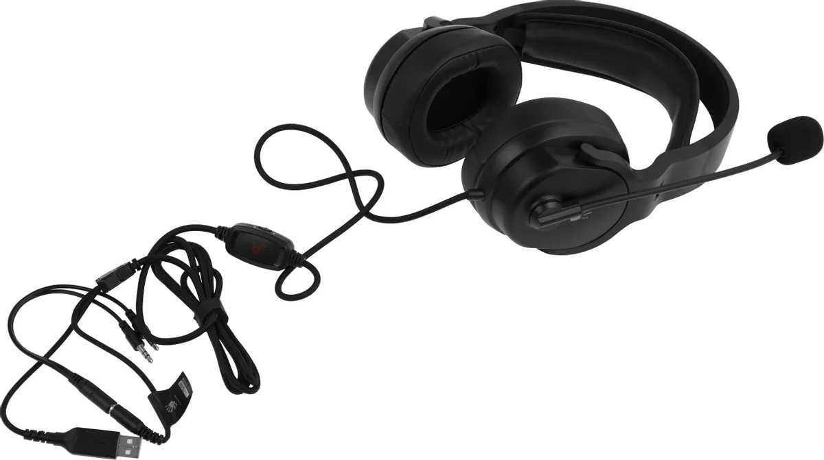 Проводные наушники Bloody G330P BLACK - Игровая Гарнитура, Стерео Звук