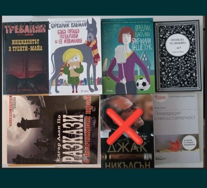 книги художествени предимно
