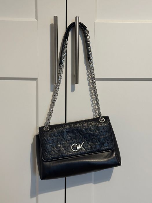 Geantă, Calvin Klein, dama, negru