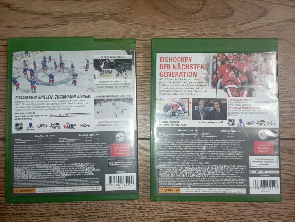 Nhl 15 + Nhl 16 Xbox One