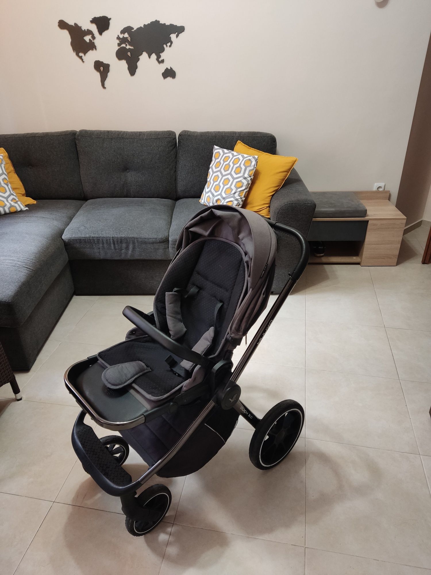 Бебешка количка Muuvo Quick 3.0 2в1 – Iron Graphite