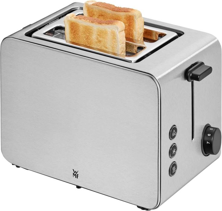 Тостер WMF Stelio, 900W, 7 нива на препичане, Неръждаема стомана