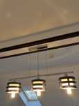 Vand 2 Lustre Wenghe cu 3 si 2 becuri LED