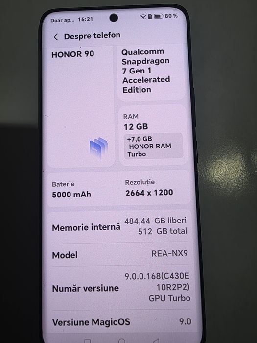 Vând honor 90 12gb ram
