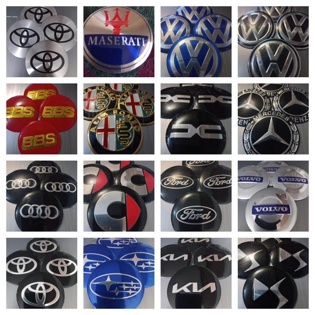 Set 4 embleme - stikere metalice autoadezive