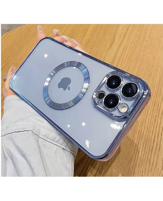 Iphone 13/14/15/16E PRO MAX Husa TPU 0.25mm Luxury Incarcare Magsafe