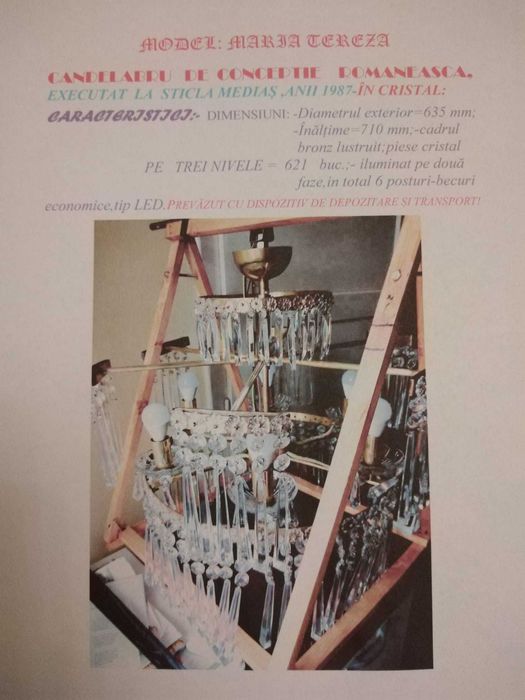 Vanzare candelabru de cristal