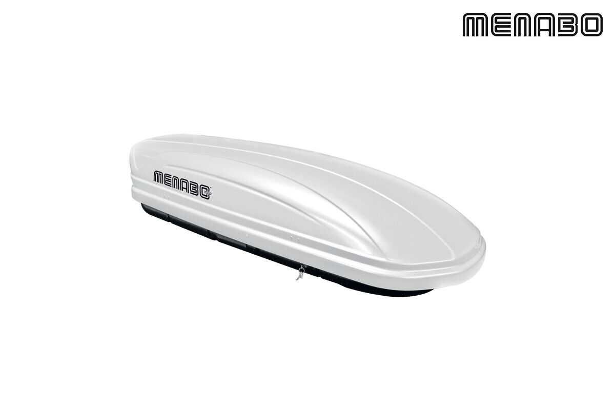 Багажник тип Автобокс MENABO Mania 400L Бял 165/79/36CM кутия за багаж