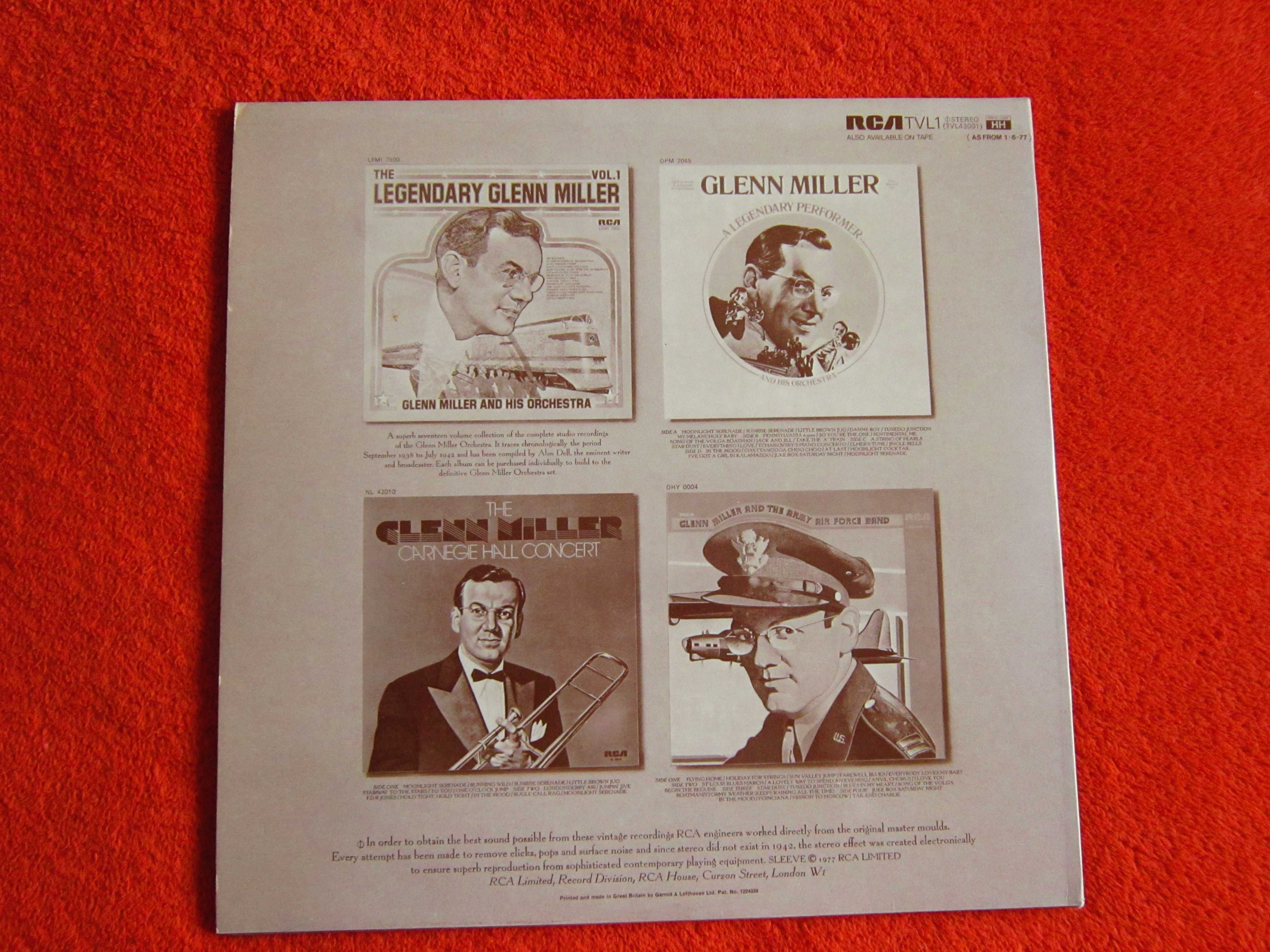 vinil rar jazz Glenn Miller Unforgettable made in UK remastered 1977