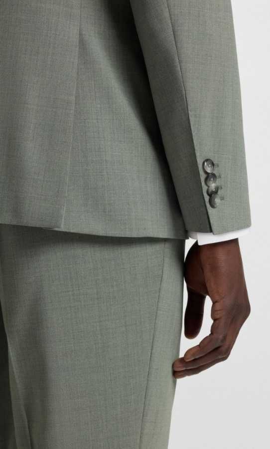 Costum slim de lux 60 XXL HUGO BOSS NOU lana moale respirabila