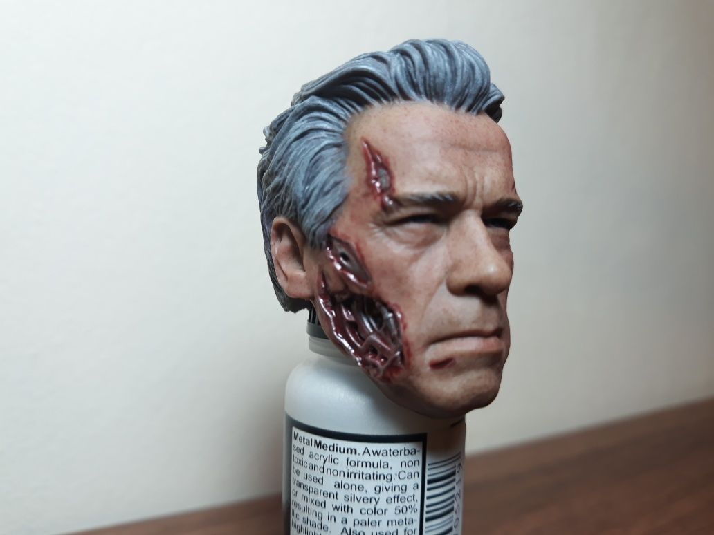 Headsculpt-uri Figurina Hot Toys 1/6 Terminator Genisys T800 Guardian