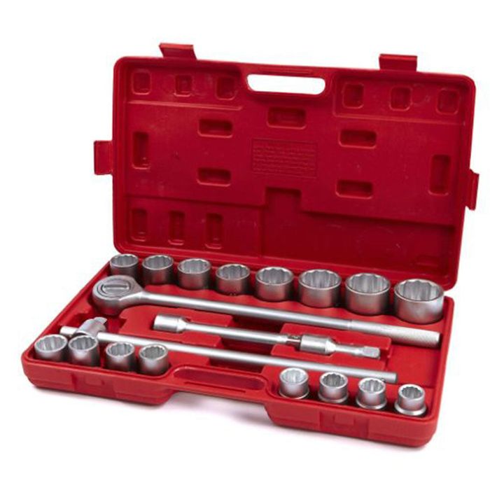 Trusa tubulare bihexagonale 3/4 cu clichet 19-50 mm 20 piese hbm machi