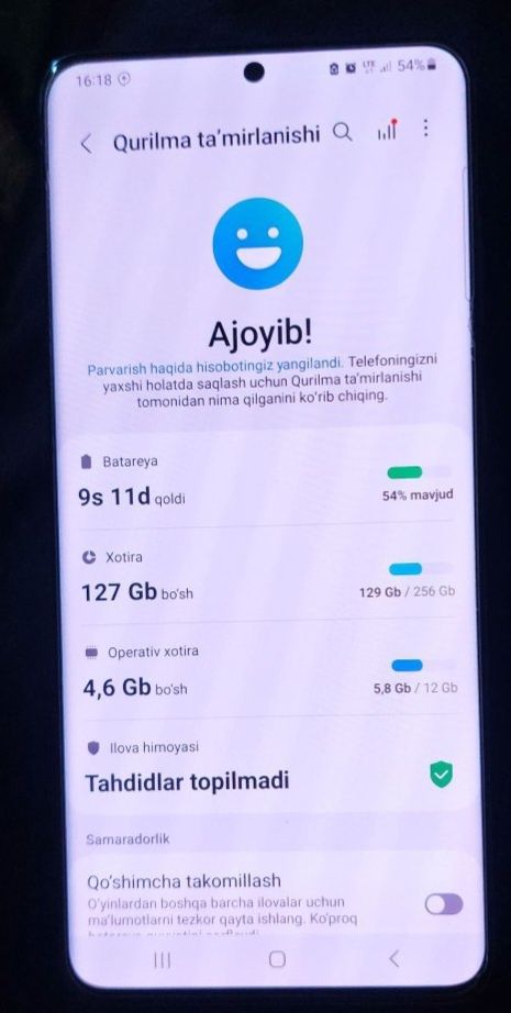 Samsung S20+ 5g sotiladi