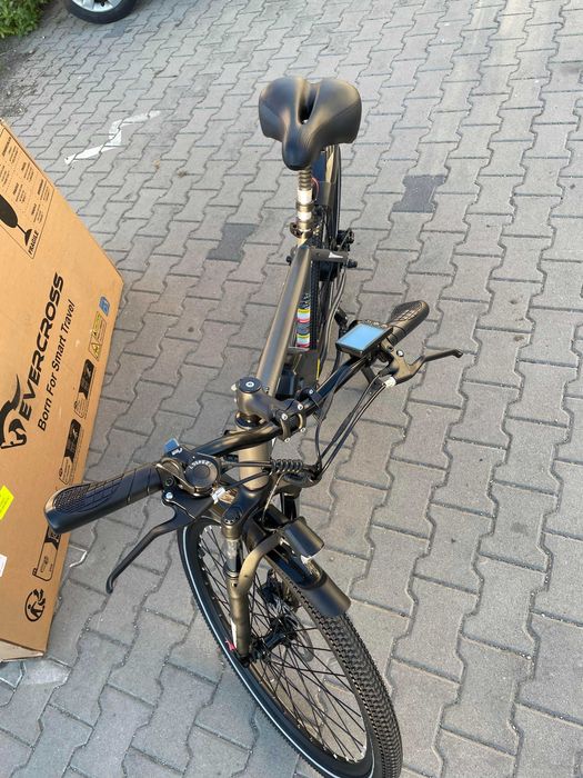 Bicicletă electrică Evercross EK15 – autonomie 90 km,nouă.in garantie