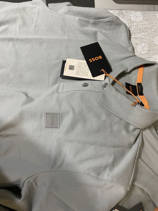 Bluza slim fit BOSS gri