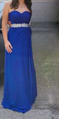 Бална Официална рокля-синя