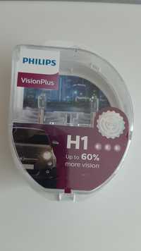 НОВА Халогенна крушка Phillips H1 vision plus +60%