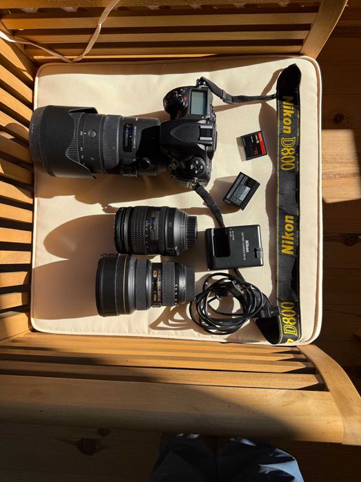 Pachet Nikon D800, Nikon 14-24, Nikon 24-120, Sigma 70-200