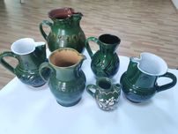 Colecție vase pictate decorative