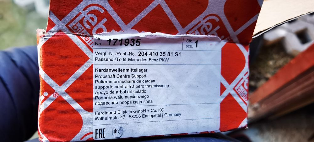 Vând rulment intermediar cardan pt Mercedes E  E250 4matic W212 S212