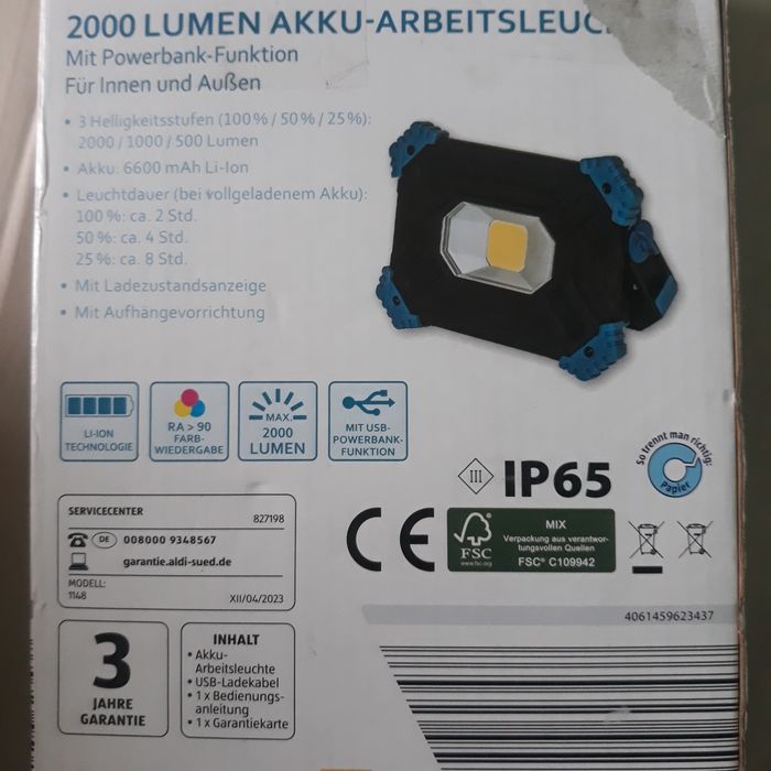 Proiector led camping  powerbank