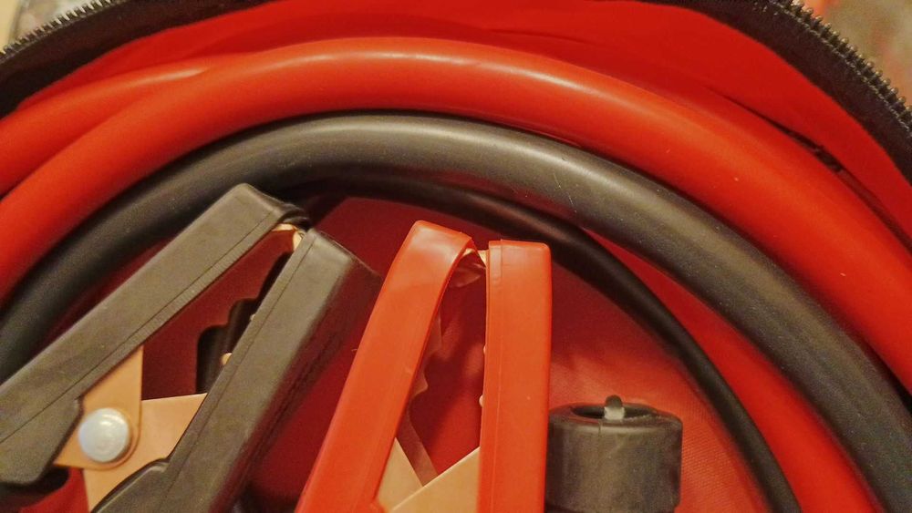 Висок клас тежки МЕДНИ АВТО Кабели за стартов ток 2500 A / ЗА КОЛА