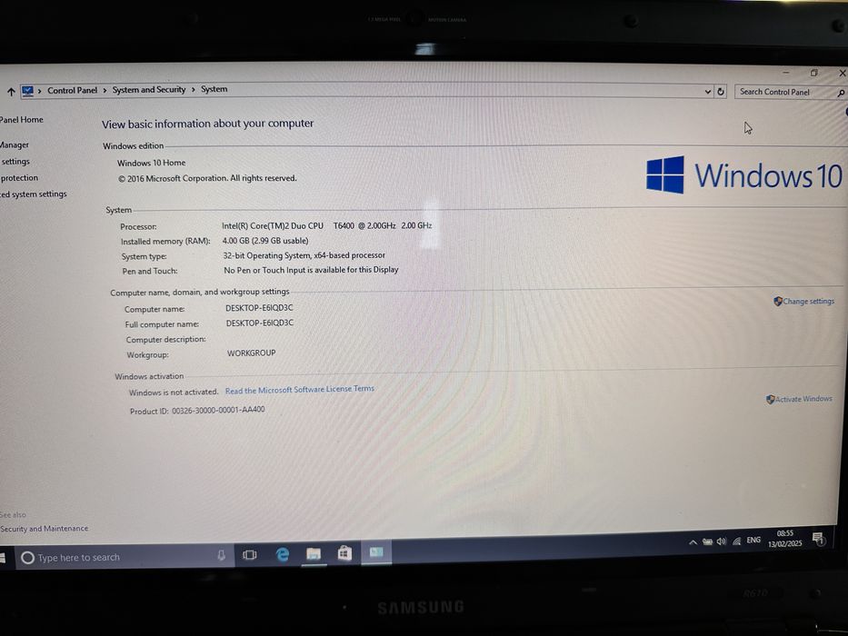 Laptop samsung  cu geanta de transport
