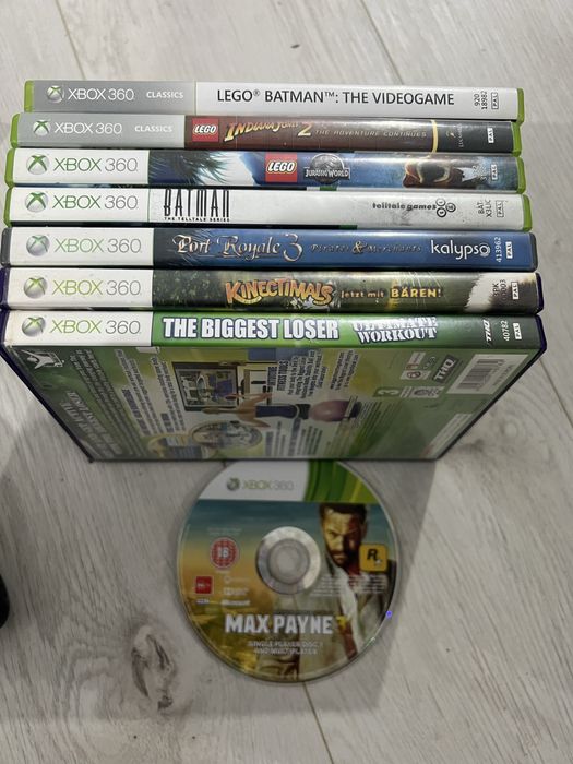 Consola XBOX 360 Fat Jasper,2 Controllere,WiFi,2 HDD 120GB,Jocuri