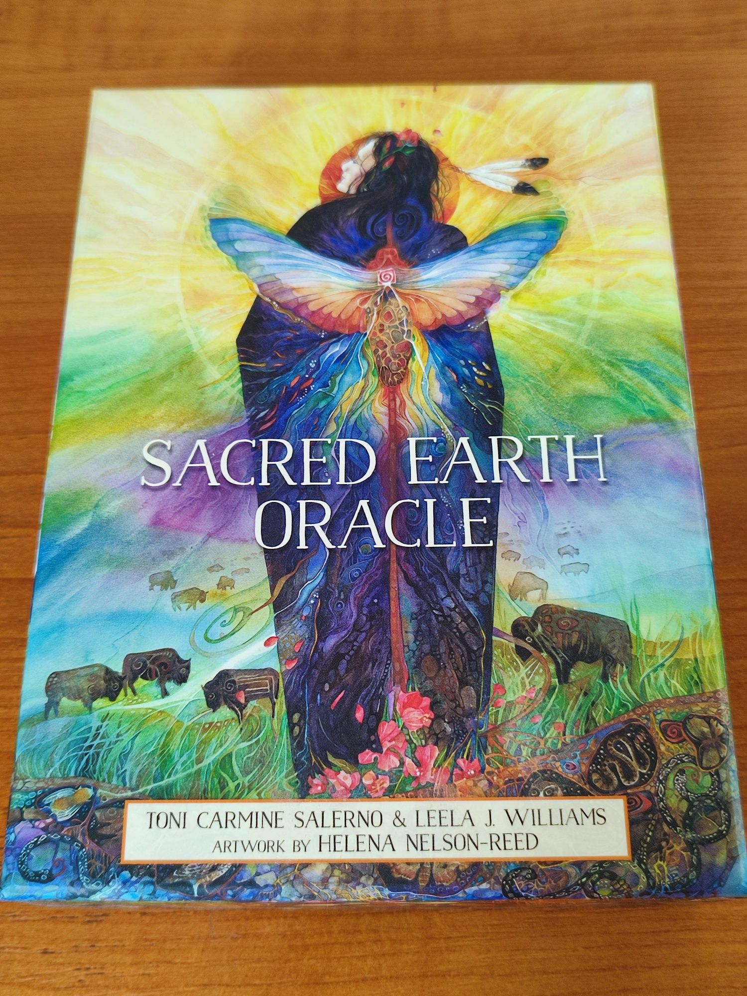 Sacred Earth Oracle, 45 cărți oracol de Toni Carmine Salerno, lb engle