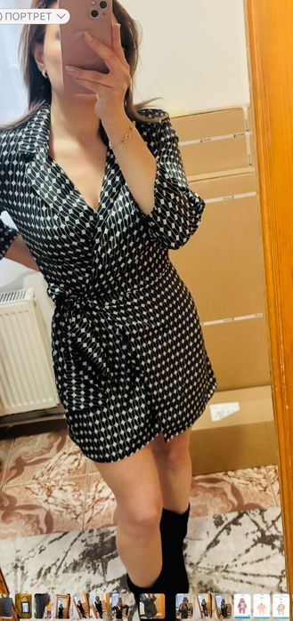 Къса рокля ZARA тип прегърни ме