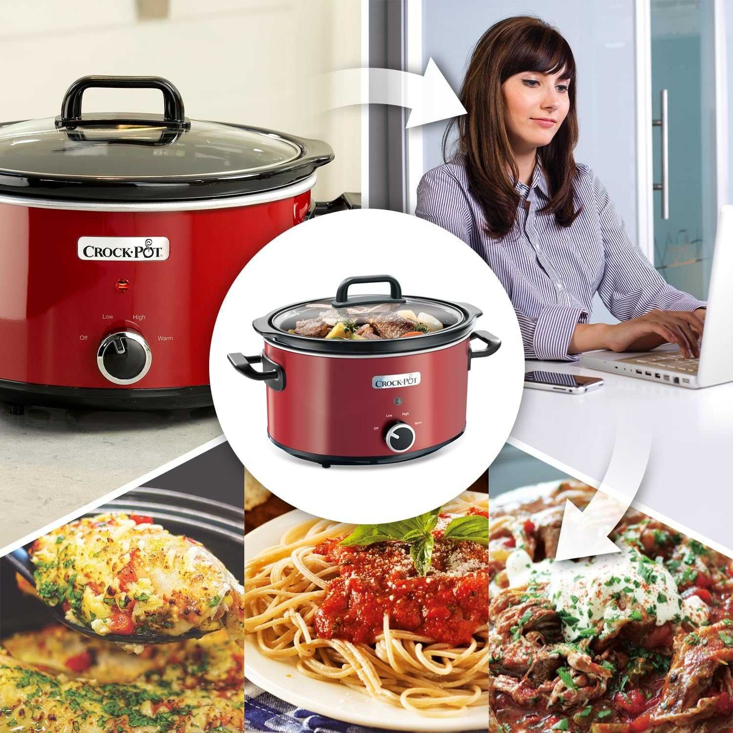 Керамичен уред за бавно готвене Crock-Pot The Slow Cooker, 240W