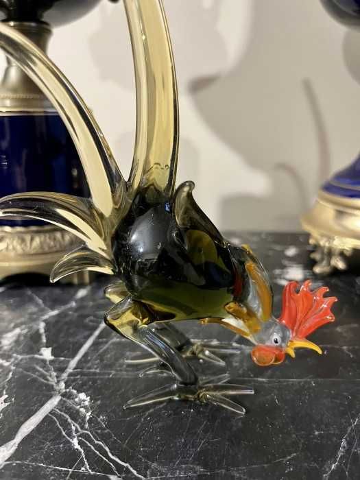 Deosebit obiect decorativ-cocos-sticla Murano-original-Italia