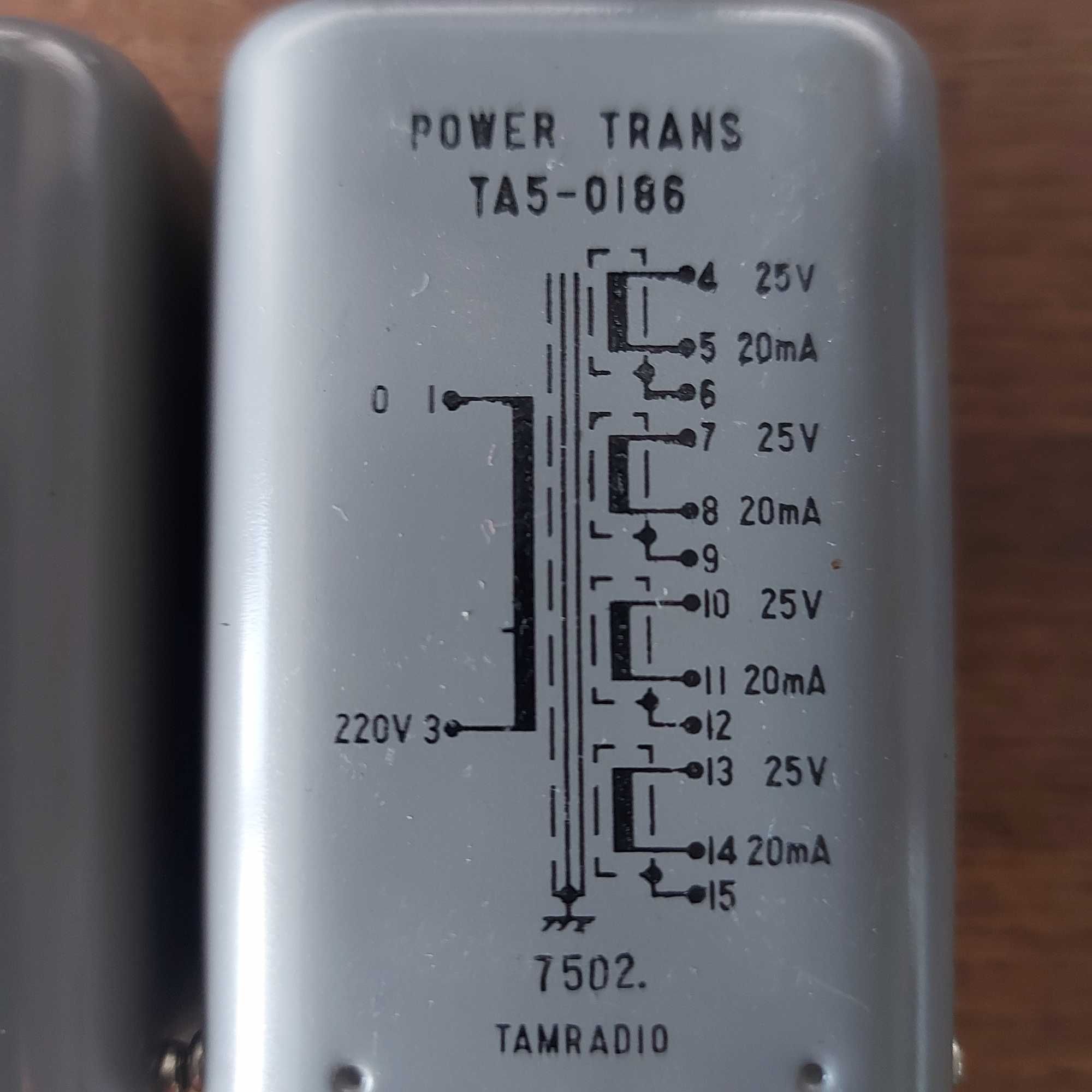 Transformator Tamradio Power Trans TA5-0186, 25V, 20mA (2 bucati)