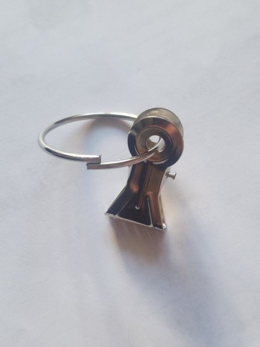 Cleme/carlige metalice pentru perdele cu inele NOU - set 10 buc